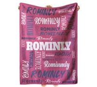 DZWSZ Couverture Personnalisée Enfant, Couverture Bebe Personnalisée Prénom, Plaid Couverture Personnalisée Bébé Enfant, Couvertures et Plaids Cadeau Personnalisé pour Les Fêtes Prénatales Noël