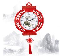 Dzwyc Pendules murales Nouvel Art Chinois Horloge Murale muet Horloge Murale Salon Horloge Murale personnalité horloges Suspendus Table Maison Horloges (Color : B)