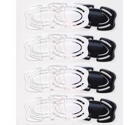 Dzxin Clips pour Bretelles de Soutien-Gorge, 12 pièces Clips de Soutien-Gorge à Dos Nageur, Support de Bretelles de Soutien-Gorge antidérapant pour Soutien-Gorge (Transparent, Blanc, Noir)