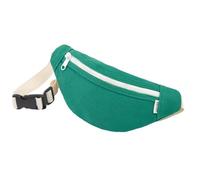 Dzxin Sac Banane en Toile pour Enfants, Sac Banane Unisexe pour Tout-Petits, garçons et Filles, Sac de Poitrine pour ourse à Pied, randonnée, Voyage, Sport (Vert)