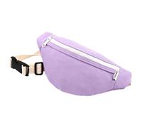 Dzxin Sac Banane en Toile pour Enfants, Sac Banane Unisexe pour Tout-Petits, garçons et Filles, Sac de Poitrine pour ourse à Pied, randonnée, Voyage, Sport (Violet)