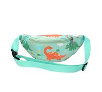 Dzxin Sac Banane Enfant, Joli Sac Banane Dinosaure, Sac de Poitrine pour Enfants Enfants Grils Garçons Course Randonnée Voyage Sports(Vert)