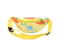 Dzxin Sac Banane Enfant, Joli Sac Banane Dinosaure, Sac de Poitrine pour Enfants Enfants Grils Garçons Course Randonnée Voyage Sports(Jaune)
