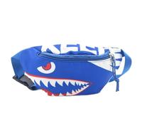 Dzxin Sac Banane, Joli Sac Banane Dinosaure, Sac de Poitrine pour Enfants Enfants Grils Garçons Course Randonnée Voyage Sports (Requin-Bleu)