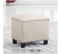 DZYHFCO Bancs de coiffeuse, repose-pieds en cuir, tabouret de piano, siège de maquillage, tabourets de coiffeuse, jaune 12,5 (gris)
