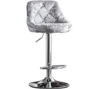 DZYHFCO Chaise de bar pivotante à dossier simple 60-80 cm Chaise de cuisine légère et tendance Gris