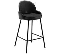 DZYHFCO Chaise de bar restaurant Tabourets hauts Accueil LightStools Island Counter (Noir)