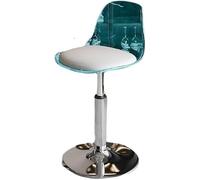 DZYHFCO Chaises de bar de style Ins - Chaise de bar rotative en acrylique - Pour magasin de thé au lait et cuisine (G, B)