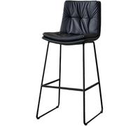 DZYHFCO Chaises de bar légères et luxueuses pour la maison, tabouret haut moderne et simple à l'arrière, pour la cuisine, noir, B
