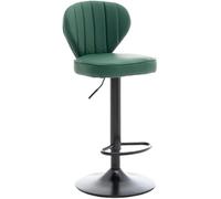 DZYHFCO Chaises de bar pour petit-déjeuner, chaise de bar, chaise de bar relevable et rotative moderne et simple, dossier léger, tabouret de cuisine de luxe tendance (vert, A)