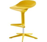 DZYHFCO Chaises de bar pour petit déjeuner, tabouret de bar, cuillère créative rotative haute simple chaise de bureau télescopique élévateur pour la maison et la cuisine (jaune)