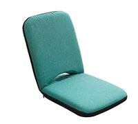 DZYHFCO DUANZEYUQA Chaise de sol pliante moderne avec dossier réglable, coussin de méditation portable pour une assise confortable (vert, 42 x 48 x 40 cm)