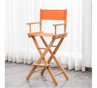 DZYHFCO DUANZEYUQA Chaise haute pliante en bois pour utilisation en extérieur et réalisateur portable pour outils de beauté professionnels (orange)