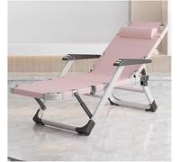 DZYHFCO DUANZEYUQA Chaise longue pliable inclinable d'extérieur avec oreiller, 5 niveaux réglables de massage du dos (C)