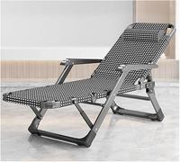 DZYHFCO DUANZEYUQA Chaise longue pliable inclinable d'extérieur avec oreiller 5 niveaux réglables massage du dos (B)
