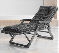 DZYHFCO DUANZEYUQA Chaise longue pliable inclinable d'extérieur avec oreiller, massage du dos réglable à 5 niveaux (A+coussin C)