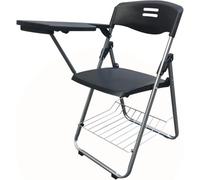 DZYHFCO Duanzeyuqa Chaise pliante avec table d'écriture intégrée Idéal pour les salles de conférence et les formations Noir