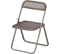DZYHFCO DUANZEYUQA Chaise pliante en polypropylène pour intérieur ou extérieur, siège commercial empilable avec cadre en acier, capacité de 200 kg (gris)