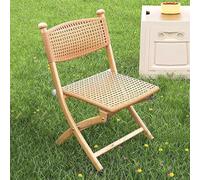 DZYHFCO Duanzeyuqa Chaises pliantes fraîches et respirantes avec dossier tissé à la main pour balcon Imitation rotin Coussin (38 cm)