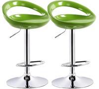 DZYHFCO Lot de 2 tabourets de bar pivotants réglables en matériau ABS robuste pour cuisine, salle à manger avec dossier et repose-pieds pour (A)
