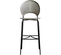 DZYHFCO Tabouret de bar ergonomique pour îlot de cuisine 55 cm/60 cm/65 cm/75 cm hauteur fixe haut W/gracieux (gris, 65 cm de hauteur)