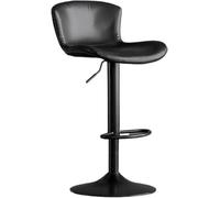 DZYHFCO Tabouret de bar moderne et inclinable avec dossier en fer pour la cuisine (orange)
