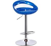 DZYHFCO Tabouret de bar pivotant à hauteur réglable finition brillante avec siège en plastique ABS et pédale métallique élévateur à gaz (F)