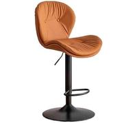 DZYHFCO Tabouret de bar tabouret de bar élévateur ménage moderne simple chaise haute double dossier chaise (orange)