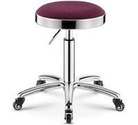 DZYHFCO Tabouret pivotant en acier inoxydable pour caisse enregistreuse, bar nordique, chaise de maison, moderne et minimaliste (violet)