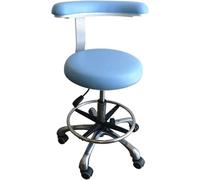 DZYHFCO Tabouret professionnel d'assistant dentaire avec accoudoirs rotatifs à 360° et selle en cuir synthétique réglable en hauteur, chaise de dentiste confortable pour utilisation en salon, C1,
