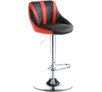 DZYHFCO Tabourets de bar réglables mobiles en chrome poli avec base pivotante et haute rotation, beau style (style B)