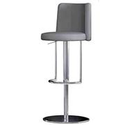 DZYHFCO Tabourets de bar scandinaves légers avec dossier de luxe moderne et simple élévateur (Gris)