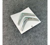 DZYYDS Auto Autocollant Emblème pour Citroen C3,ABS 3D Voiture Capot Avant Arrière Tronc Badge Decal Remplacement Pièces,Silver