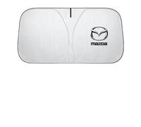 Pare-Soleil Voiture pour Mazda CX-30,Pliable Pare-Brise Avant Anti-UV Isolation Thermique Couverture avec Auto Logo Emblème Garde la Voiture au Frais Accessoires en Été,A