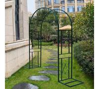 DZZTHSH Arche Fleurs, Support d'escalade extérieur, Arche décorative en Fer forgé pour Cour Jardin, Arche Fleurs pour rosiers Raisins, Support pour Plantes au Sol,Convient aux Plantes grimpantes