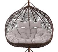 DZZTHSH Coussin de rechange pour chaise en forme d'œuf avec coussin réglable pour intérieur ou extérieur, jardin, balcon, panier à bascule suspendu en rotin