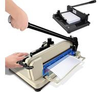 DZZTHSH Massicot robuste de 30,5 cm - Grande guillotine industrielle - Coupe-papier manuel A4/A3 avec verrouillage de lame - Pince automatique - 400 pour couper du papier, du cuir, du PVC, des tissus