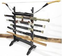 DZZTHSH Présentoir Vertical pour épées - Support de Sol à Plusieurs Niveaux pour diverses épées et Armes Longues - Supports pour épées de samouraï pour Le Rangement