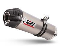 Pot D'Echappament MIVV Oval Titane Carb Cap kat BENELLI TRK 502 X 2018 > 2023