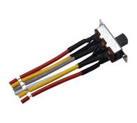 E-209-22 interrupteur à bascule à 6 broches avec fil remplace le SL13B pour ventilateur de plafond, 3 A 250 V CA / 6 A 125 V CA, bipolaire, interrupteur à glissière (1 pièce)