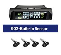 E-Ace K01 Tpms Capteur Solaire Voiture Opathie Pression Capteur Auto Système D'alarme De Sécurité Affichage Numérique Opathie Capteurs De Pression - Type K02-Internal Sensor