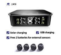E-Ace Smart Car Tpms Opathie Pression Surveillance Écran Tactile Boutons Lcd Affichage Usb Alarme De Sécurité Automatique Opathie Capteur De Pression - Type K13-External Sensor