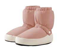 E-ALLDIR Bottes de Ballet Chaudes - Bottines de Ballet Thermiques avec Boucle de Cheville réglable, Semelle antidérapante en PVC, Doublure en Coton de Soie 80 g