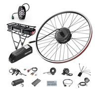E-Bike 48V 500W Moteur moyeu roue Varstrom 125EVH Moteur Av/Arr Driver Freins disque ou V-Brake option Kits conversion vélo électrique avec batterie grande capacité 48V 30Ah 20Ah 16Ah 13Ah With 48V18.