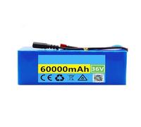 E-Bike Batteries 36V 60AH Batterie Lithium pour Scooter Batterie De Remplacement pour Trottinette Pliable 10S3P Batterie Lithium-ION Longue Durée avec 42V 2A Chargeur Et BMS XT90