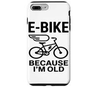 E Bike Because I'm Old Electric Bike Lover Funny Cycling Coque pour iPhone 7 Plus/8 Plus