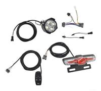 E-Bike LED Light Kit 12-72V Headlight Taillight Switch | High-brightness LEDs, 12-72V wide voltage, switch control, night safety, enhanced visibility