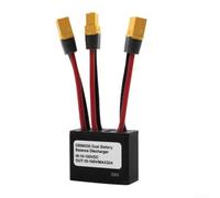 E-Bike Module parallèle à double batterie 30 A, 10-100 V Commutateur de décharge équilibrée avec XT60H pour extension de portée de vélo électrique, alliage d'aluminium