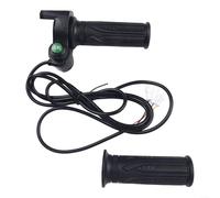 E Bike Poignée d'accélérateur pour scooter électrique 48 V Affichage 5 broches pour vélo Scooter électrique Tricycle avec clé ABS Caoutchouc Noir 22 mm 1 paire 180 cm Longueur de câble Convient