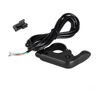 E-Bike Throttle Throttle Sensitive Finger Control for Electric Scooter - Accélérateur en plastique ABS avec capteur Hall - Facile à installer Connecteur 3 broches pour poignée gauche droite Noir